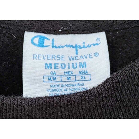 Champion Reverse Weave Sweatshirt Size Large Spellout Logo Script Vintage - Picture 3 of 4